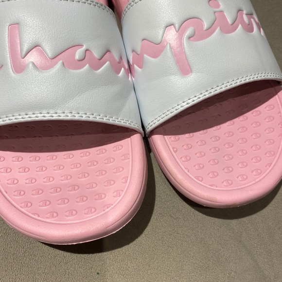 Champion Super Slide Split Script Pink Slides - Picture 11 of 14